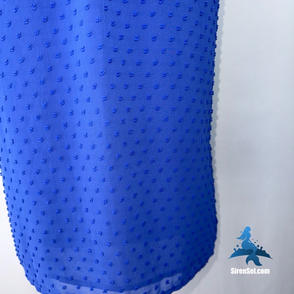 1164 J. Crew Sleeveless Blouse - Size 8 - Blue - Picture 11 of 16